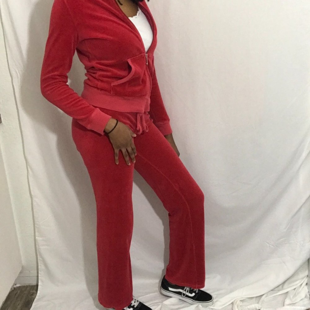 Y2k Red Juicy Couture Tracksuit - Picture 3 of 3